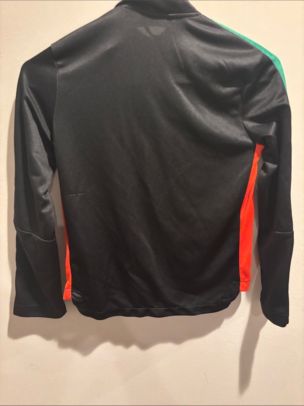 adidas Black, Teal & Red Zip-Up Track Jacket with Yellow Logo - Picture 8 of 8